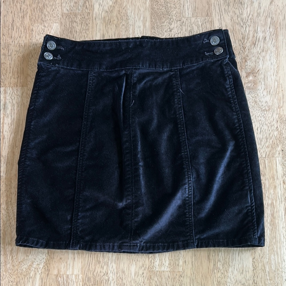 Free people velvet skirt